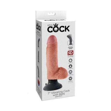 King Cock 7 With Balls Vibrador