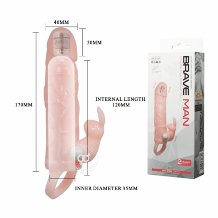 Brave Man 5.91 Funda Flesh Vibrador